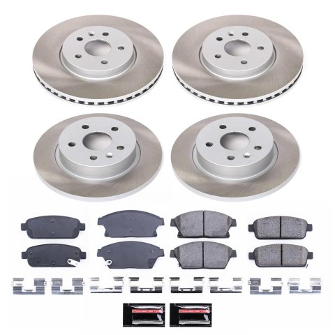 Power Stop 13-17 Buick Encore Front and Rear Semi-Coated Rotor Kit (1x psbSC5544, 1x psbSC6793) thumbnail 5