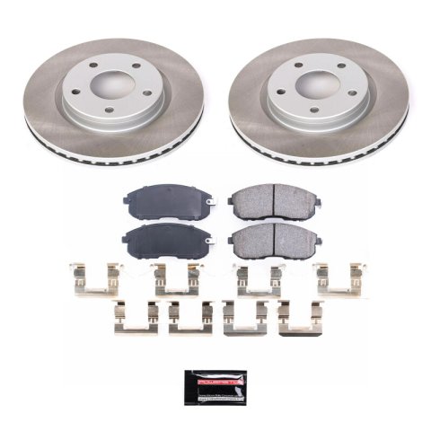 Power Stop 13-18 Nissan Sentra Front and Rear Semi-Coated Rotor Kit (1x psbSC098, 1x psbSC6961) thumbnail 6