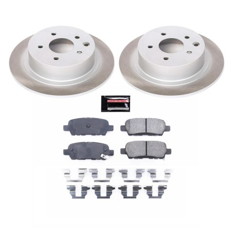 Power Stop 13-18 Nissan Sentra Front and Rear Semi-Coated Rotor Kit (1x psbSC098, 1x psbSC6961) thumbnail 7