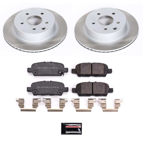 Power Stop 14-20 Nissan Rogue Front and Rear Semi-Coated Rotor Kit (1x psbSC6761, 1x psbSC7036) thumbnail 7