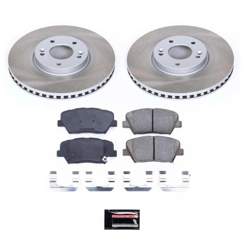 Power Stop 16-20 Kia Sorento Front and Rear Semi-Coated Rotor Kit (1x psbSC7062, 1x psbSC7064) thumbnail 3