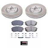Power Stop 2015 Hyundai Sonata Front and Rear Semi-Coated Rotor Kit (1x psbSC6936, 1x psbSC7083) thumbnail 6
