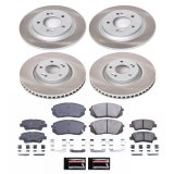 Power Stop 2015 Hyundai Sonata Front and Rear Semi-Coated Rotor Kit (1x psbSC6985, 1x psbSC7083) thumbnail 5