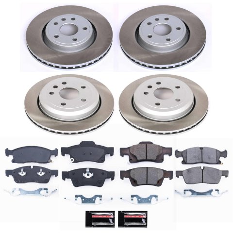 Power Stop 21-23 Dodge Durango Front and Rear Semi-Coated Rotor Kit (1x psbSC5953, 1x psbSC7133) thumbnail 2