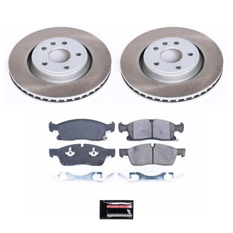 Power Stop 21-23 Dodge Durango Front and Rear Semi-Coated Rotor Kit (1x psbSC5953, 1x psbSC7133) thumbnail 4