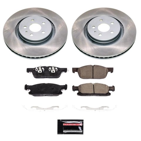 Power Stop 16-18 Lincoln MKX Front and Rear Semi-Coated Rotor Kit (1x psbSC7143, 1x psbSC7144) thumbnail 6