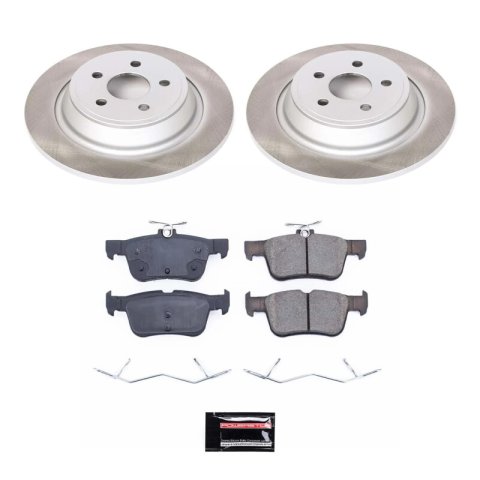 Power Stop 16-18 Lincoln MKX Front and Rear Semi-Coated Rotor Kit (1x psbSC7143, 1x psbSC7144) thumbnail 7