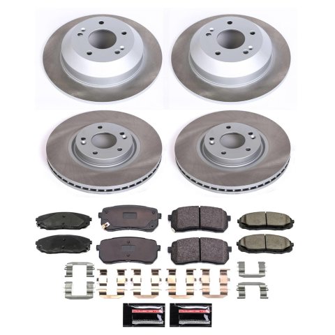 Power Stop 15-21 Kia Sedona Front and Rear Semi-Coated Rotor Kit (1x psbSC7213, 1x psbSC7218) thumbnail 5