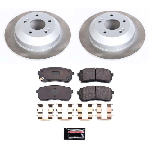 Power Stop 15-21 Kia Sedona Front and Rear Semi-Coated Rotor Kit (1x psbSC7213, 1x psbSC7218) thumbnail 6