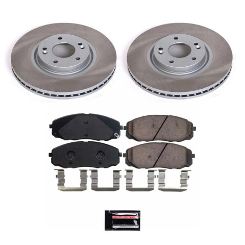 Power Stop 15-21 Kia Sedona Front and Rear Semi-Coated Rotor Kit (1x psbSC7213, 1x psbSC7218) thumbnail 7