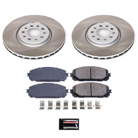 Power Stop 16-22 Jeep Cherokee Front and Rear Semi-Coated Rotor Kit (1x psbSC6542, 1x psbSC7414) thumbnail 7