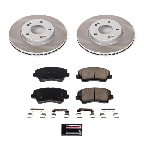Power Stop 2017 Hyundai Veloster Front and Rear Semi-Coated Rotor Kit (1x psbSC6502, 1x psbSC7672) thumbnail 4