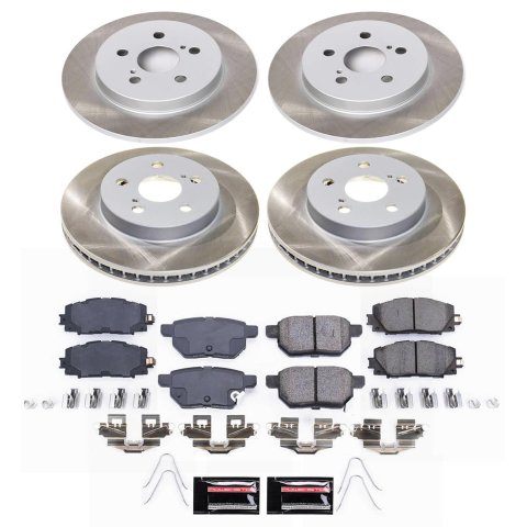 Power Stop 16-22 Toyota Prius Front and Rear Semi-Coated Rotor Kit (1x psbSC5503, 1x psbSC7701) thumbnail 1