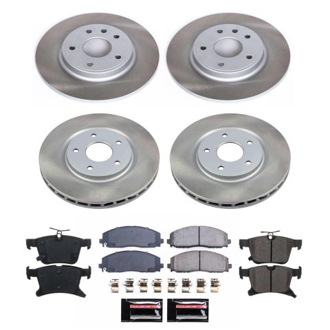 Power Stop 17-23 Chrysler Pacifica Front and Rear Semi-Coated Rotor Kit (1x psbSC5959, 1x psbSC7845) thumbnail 4