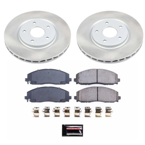 Power Stop 17-23 Chrysler Pacifica Front and Rear Semi-Coated Rotor Kit (1x psbSC5959, 1x psbSC7845) thumbnail 5