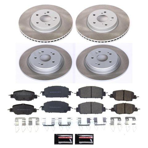 Power Stop 17-23 Honda CR-V Front and Rear Semi-Coated Rotor Kit (1x psbSC7528, 1x psbSC7872) thumbnail 5