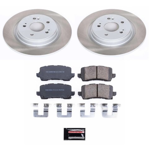 Power Stop 18-20 Honda Odyssey Front and Rear Semi-Coated Rotor Kit (1x psbSC7670, 1x psbSC7903) thumbnail 7