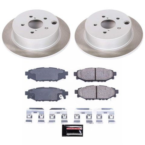 Power Stop 18-22 Subaru Crosstrek Front and Rear Semi-Coated Rotor Kit (1x psbSC6107, 1x psbSC7892) thumbnail 7