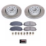 Power Stop 18-22 Jeep Wrangler Front and Rear Semi-Coated Rotor Kit (1x psbSC7940, 1x psbSC7942) thumbnail 6