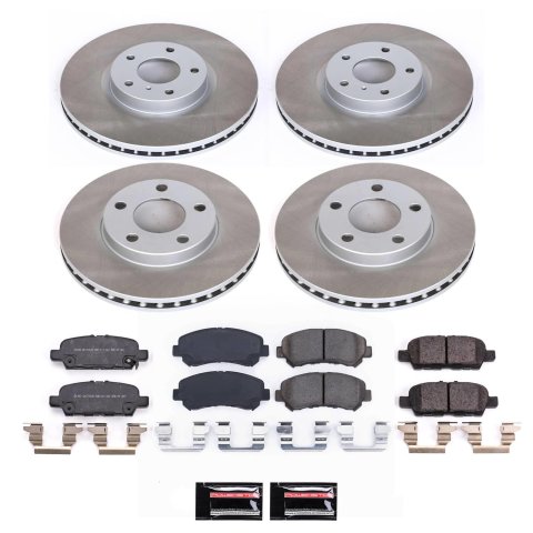 Power Stop 16-22 Nissan Maxima Front and Rear Semi-Coated Rotor Kit (1x psbSC3076, 1x psbSC8062) thumbnail 5