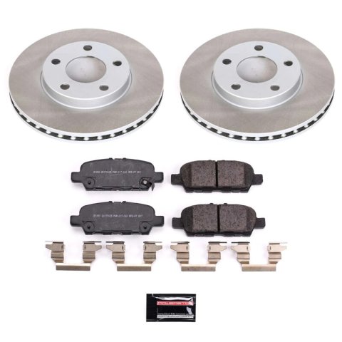 Power Stop 16-22 Nissan Maxima Front and Rear Semi-Coated Rotor Kit (1x psbSC3076, 1x psbSC8062) thumbnail 6