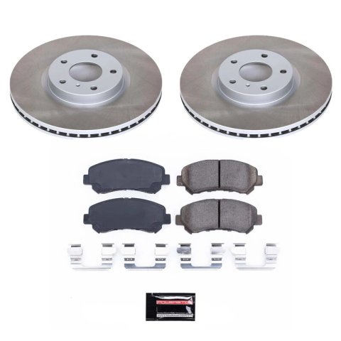 Power Stop 16-22 Nissan Maxima Front and Rear Semi-Coated Rotor Kit (1x psbSC3076, 1x psbSC8062) thumbnail 7