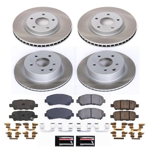 Power Stop 08-13 Nissan Rogue Front and Rear Semi-Coated Rotor Kit (1x psbSC4724, 1x psbSC7881) thumbnail 5