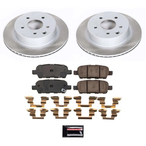 Power Stop 08-13 Nissan Rogue Front and Rear Semi-Coated Rotor Kit (1x psbSC4724, 1x psbSC7881) thumbnail 6