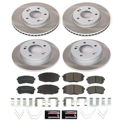 Power Stop 18-22 Hyundai Kona Front and Rear Semi-Coated Rotor Kit (1x psbSC8277, 1x psbSC8279) thumbnail 1