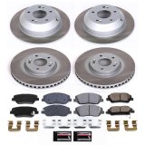 Power Stop 2019 Hyundai Santa Fe XL Front and Rear Semi-Coated Rotor Kit (1x psbSC7513, 1x psbSC8283) thumbnail 5