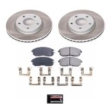 Power Stop 2019 Nissan Sentra Front and Rear Semi-Coated Rotor Kit (1x psbSC6961, 1x psbSC8335) thumbnail 6