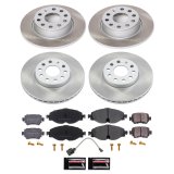 Power Stop 15-21 Volkswagen Golf Front and Rear Semi-Coated Rotor Kit (1x psbSC7053, 1x psbSC7080) thumbnail 2