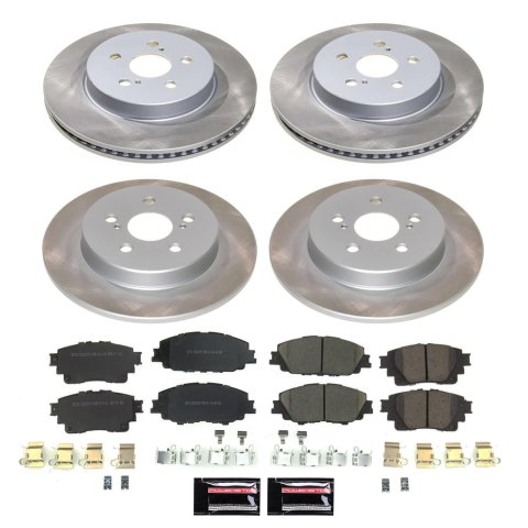 Power Stop 17-19 Lincoln MKC Front and Rear Semi-Coated Rotor Kit (1x psbSC6817, 1x psbSC7338) thumbnail 5