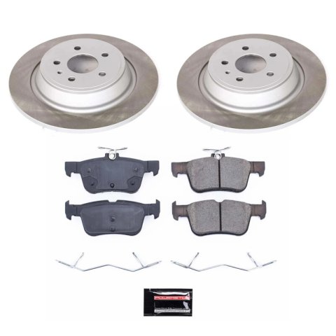 Power Stop 17-19 Lincoln MKC Front and Rear Semi-Coated Rotor Kit (1x psbSC6817, 1x psbSC7338) thumbnail 6
