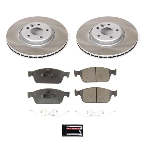 Power Stop 17-19 Lincoln MKC Front and Rear Semi-Coated Rotor Kit (1x psbSC6817, 1x psbSC7338) thumbnail 7