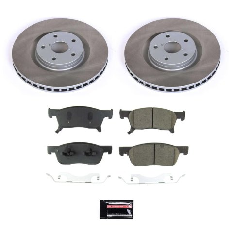 Power Stop 19-20 Subaru Ascent Front and Rear Semi-Coated Rotor Kit (1x psbSC8479, 1x psbSC8493) thumbnail 3