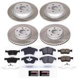 Power Stop 17-20 Ford Fusion Front and Rear Semi-Coated Rotor Kit (1x psbSC6399, 1x psbSC8533) thumbnail 5