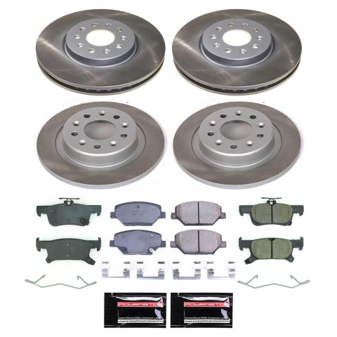 Power Stop 17-18 Buick Envision Front and Rear Semi-Coated Rotor Kit (1x psbSC7661, 1x psbSC8624) thumbnail 5