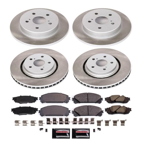 Power Stop 20-21 Toyota Avalon Front and Rear Semi-Coated Rotor Kit (1x psbSC7688, 1x psbSC8333) thumbnail 5