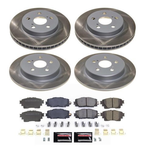 Power Stop 20-22 Toyota Corolla Front and Rear Semi-Coated Rotor Kit (1x psbSC7701, 1x psbSC8336) thumbnail 5