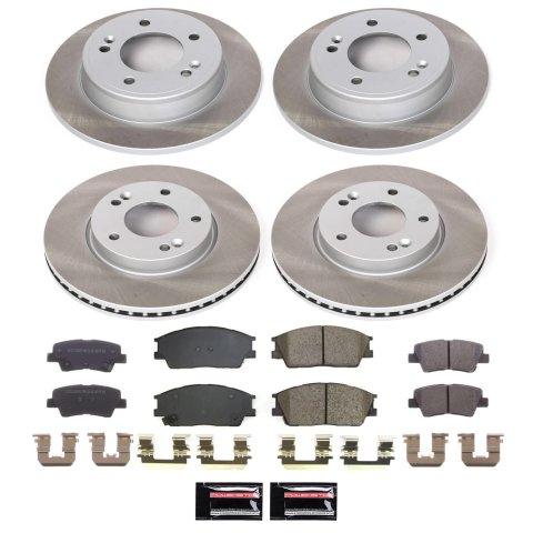 Power Stop 20-22 Hyundai Venue Front and Rear Semi-Coated Rotor Kit (1x psbSC6501, 1x psbSC8663) thumbnail 3