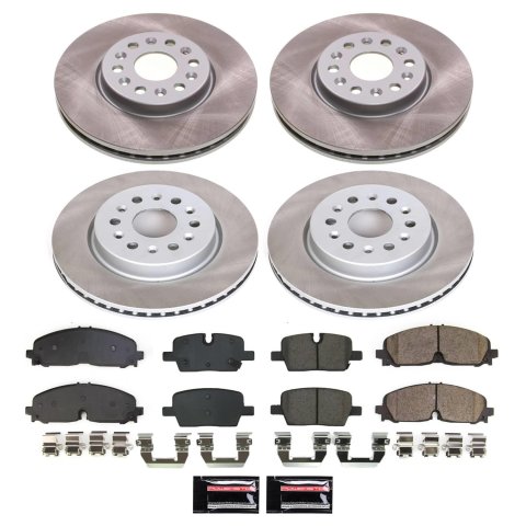 Power Stop 21-22 Buick Enclave Front and Rear Semi-Coated Rotor Kit (1x psbSC8683, 1x psbSC8739) thumbnail 5