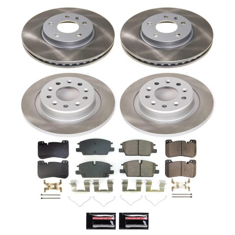 PowerStop Z17 Evolution Plus Semi-Coated Rotor Brake Kits for 2022-2024 EQUINOX, TERRAIN, 2021-2022 MALIBU - SC8799 and Pad Combo, Semi-Coated, Front and Rear, Solid Surface Rotors, Ceramic Pads, Chevrolet, GMC, Kit thumbnail 4