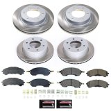 Power Stop 21-23 Ford Bronco Front and Rear Semi-Coated Rotor Kit (1x psbSC8413, 1x psbSC8763) thumbnail 5