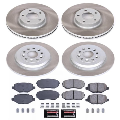 Power Stop 13-14 Ford Edge Front and Rear Semi-Coated Rotor Kit (1x psbSC3057, 1x psbSC8846) thumbnail 4