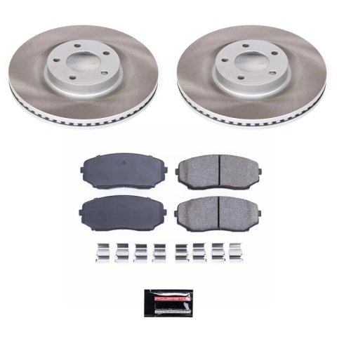 Power Stop 13-14 Ford Edge Front and Rear Semi-Coated Rotor Kit (1x psbSC3057, 1x psbSC8846) thumbnail 5