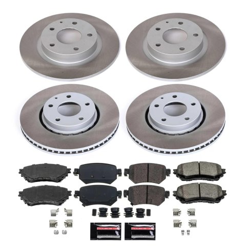Power Stop 2021 Mazda 6 Front and Rear Semi-Coated Rotor Kit (1x psbSC8068, 1x psbSC8840) thumbnail 5