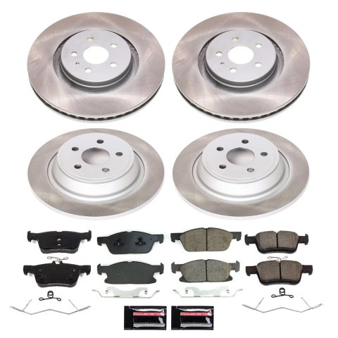Power Stop 17-19 Ford Fusion Front and Rear Semi-Coated Rotor Kit (1x psbSC7417, 1x psbSC8960) thumbnail 4