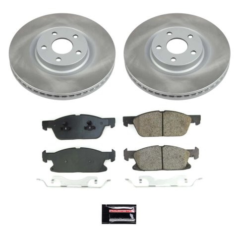 Power Stop 17-20 Lincoln Continental Front and Rear Semi-Coated Rotor Kit (1x psbSC7417, 1x psbSC8961) thumbnail 5