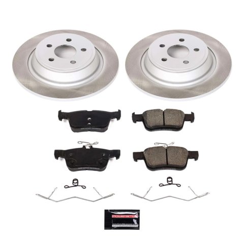 Power Stop 17-20 Lincoln Continental Front and Rear Semi-Coated Rotor Kit (1x psbSC7417, 1x psbSC8961) thumbnail 6